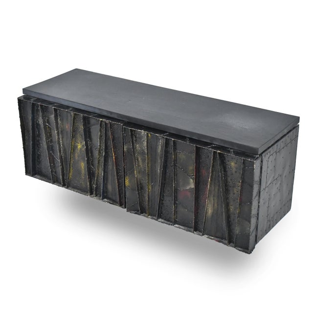 Black Paul Evans Deep Relief Cabinet For Sale - Image 8 of 12