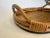 Vintage Coastal Bamboo & Pencil Reed Rattan Double Handle Serving Tray in the Style of Gabriella Crespi For Sale - Image 9 of 12