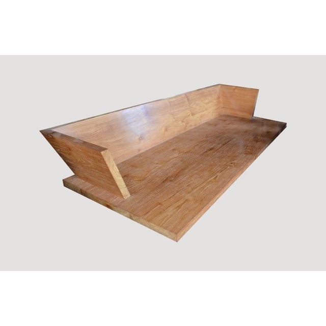 Andrianna Shamaris Modern Teak Wood Day Bed For Sale - Image 13 of 18