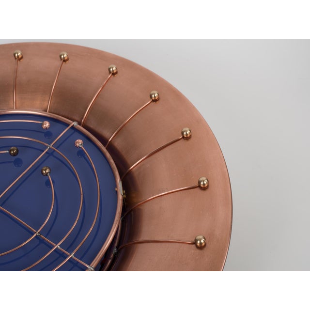 Copper 1970s Mid-Century Modern Copper Decorative Wall Sconce For Sale - Image 8 of 10