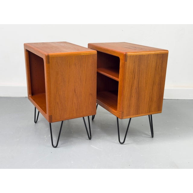 Brown Danish Teak Nightstands from CFC Silkeborg, 1970s, Set of 2 For Sale - Image 8 of 14