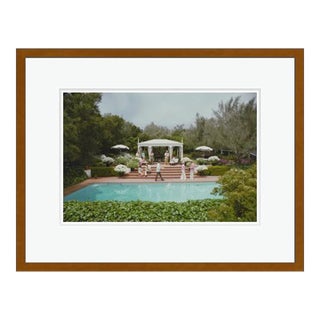 Poolside Drinks 1961 by Slim Aarons Framed C Print For Sale