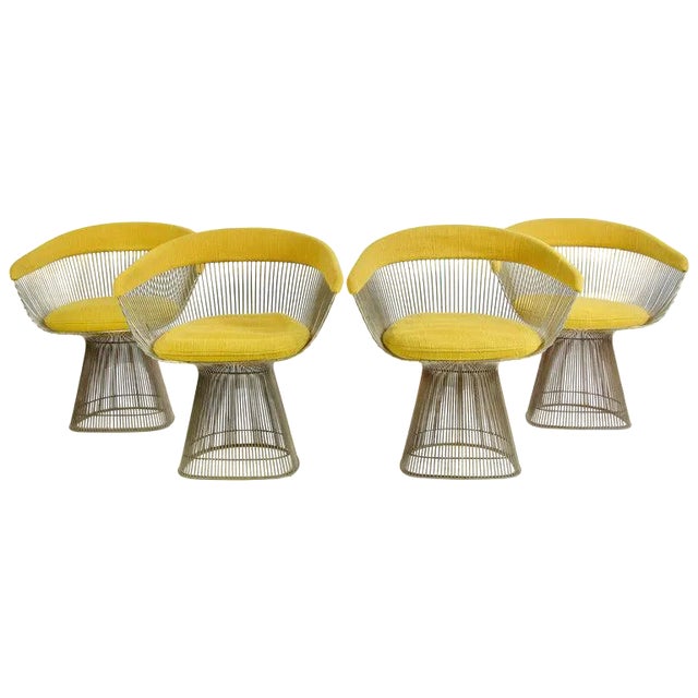 1960s Vintage Warren Platner Dining Chairs - Set of 4 For Sale