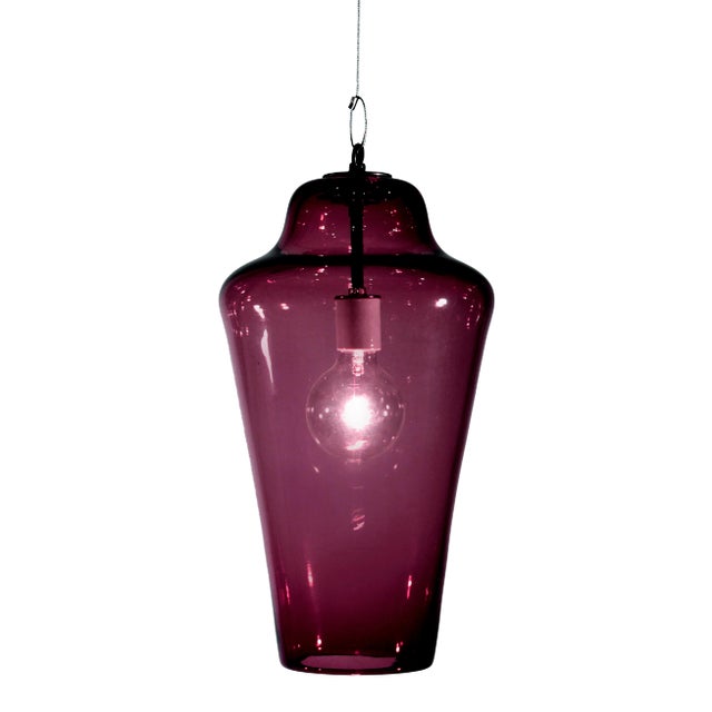 Lavra Pendant Light from the Versuvius Collection in Lilac For Sale