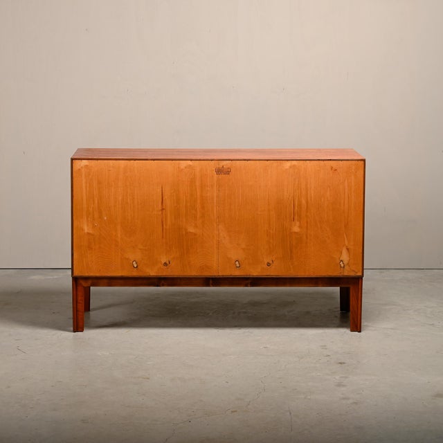 Mid-Century Modern Vintage Sideboard in Teak and Rattan by Alf Svensson for Bjästa Möbelfabrik, 1960s For Sale - Image 3 of 18