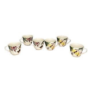 Spode England Floral Haven Cups - Set of 6 For Sale