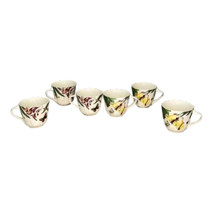 Spode England Floral Haven Cups - Set of 6