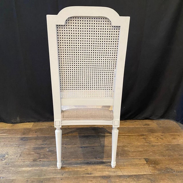 1900 - 1909 Newly Updated French Louis XVI Armchairs -Set of 4 For Sale - Image 5 of 13