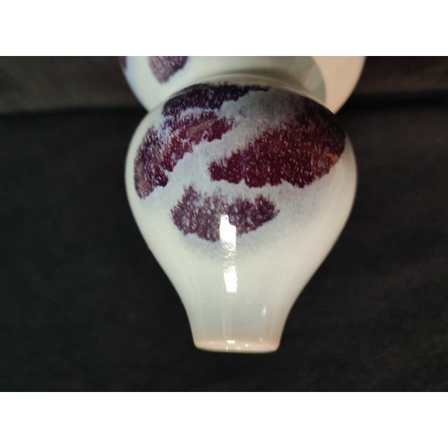 Chinese Ceramic Vase,Jun Ware Transmutation Glaze Porcelain Gourd Vase For Sale In Seattle - Image 6 of 11