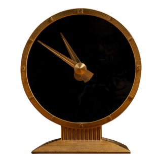 1930s Art Deco Golden Hour Electric Clock For Sale