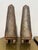 Pair, Vintage Distressed Tole Obelisk Form Sculptures For Sale In Providence - Image 6 of 8