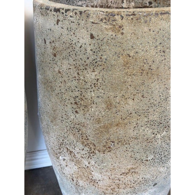 Atelier Vierkant Style Terra Cotta Planters-Pair For Sale - Image 4 of 11