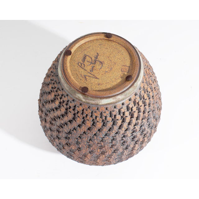 Early 21st Century Signed Studio Pottery Vase by Barry Vantiger For Sale - Image 5 of 6