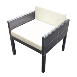 Vintage Alligator Stiched Armchair