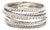 David Yurman Diamond Crossover Band Ring, Sterling Silver, Ring Size 9.5 For Sale