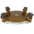 Vintage 1993 MacKenzie-Childs Aurora Carved Leaf Footstool Tapestry Ottoman Accent For Sale - Image 16 of 17