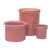 Minimalist Mixed Pink Ceramic Planter Curation - Group of 3 For Sale