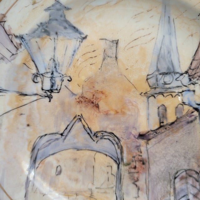 Set of 3 Vintage C1970s Old Riga Porcelain Dishes Hand Painted by Milda Kalnina Brutane (1903-1979) For Sale - Image 12 of 17