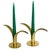 Mid-Century Modern 19MCM "Lily" Brass Candlestick Holders by Ivar Ålenius Björk for Ystad-Metall For Sale - Image 3 of 4