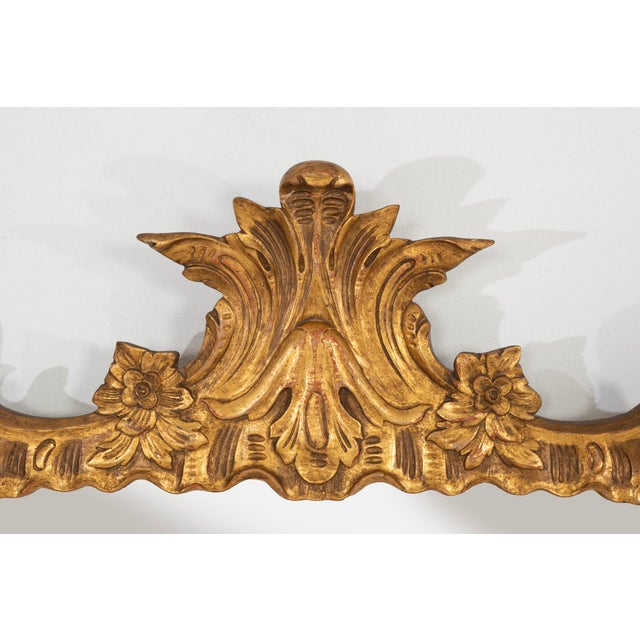 Italian Neoclassical Giltwood Mirror and Pair of Mirrored Candle Sconces, Circa 1950 For Sale In Chicago - Image 6 of 13