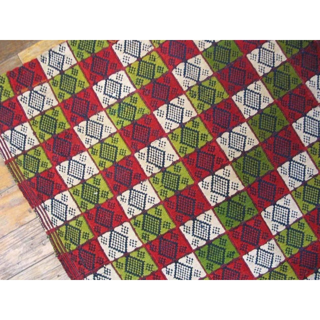 Antique Turkish village rug, size: 3'0" x 3'3".