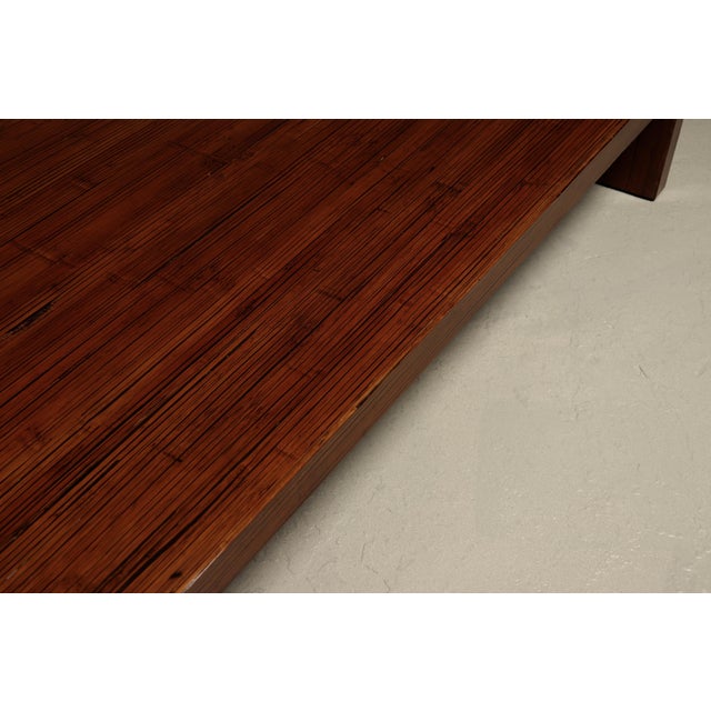 Large Bamboo Coffee Table in the style of Axel Vervoordt, 1980s For Sale - Image 11 of 12