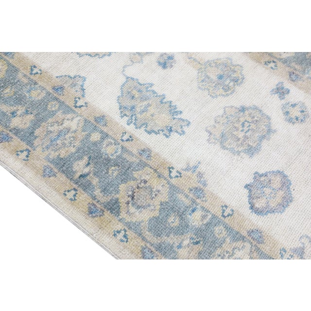 Turkish Modern Turkish Oushak Rug 2'11" x 9'2" For Sale - Image 3 of 10