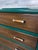 Wood Refinished 1920s Antique Dresser With Dovetail Drawers Green & Walnut For Sale - Image 7 of 9