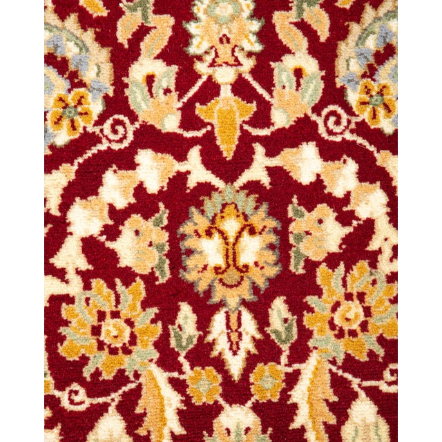 Traditional Mogul, One-of-a-Kind Hand-Knotted Area Rug - Red, 3' 1" x 5' 5" For Sale - Image 3 of 8