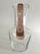 Orrefors Vintage Orrefors Sweden Glass Pitcher With Pink Handle For Sale - Image 4 of 10
