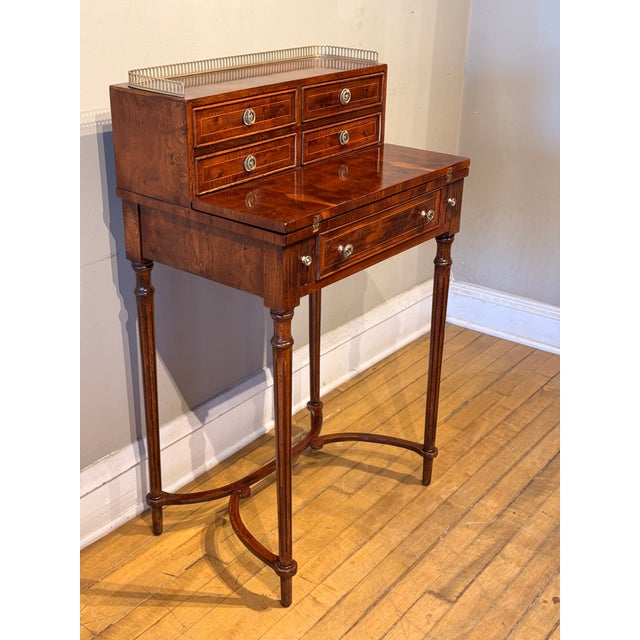 Traditional Antique Federal-Style Writing Desk / Secretary For Sale - Image 3 of 10