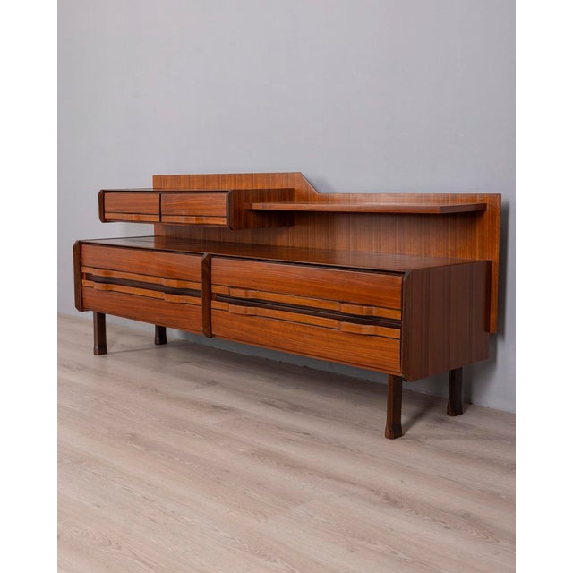 Sideboard with wooden shelves and drawers, designed by Gianfranco Frattini for Permanente Mobili Cantù, 1960s. I have...