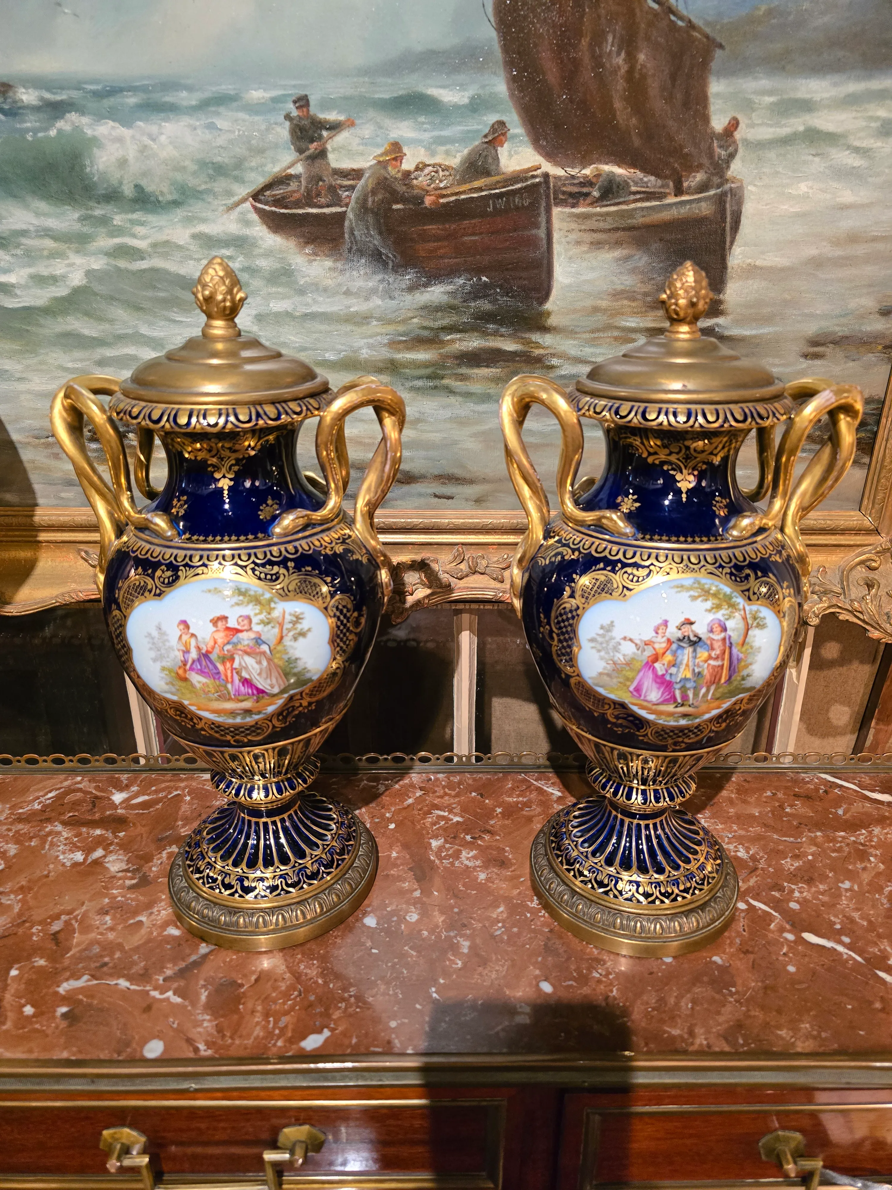 Late 19th Century Antique Attributed to Meissen Porcelain Snake