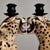 Cheetah Porcelain Candleholder with Glaze For Sale - Image 6 of 12