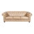 Bernhardt Camel Tan Leather Tufted Chesterfield With Nailheads For Sale