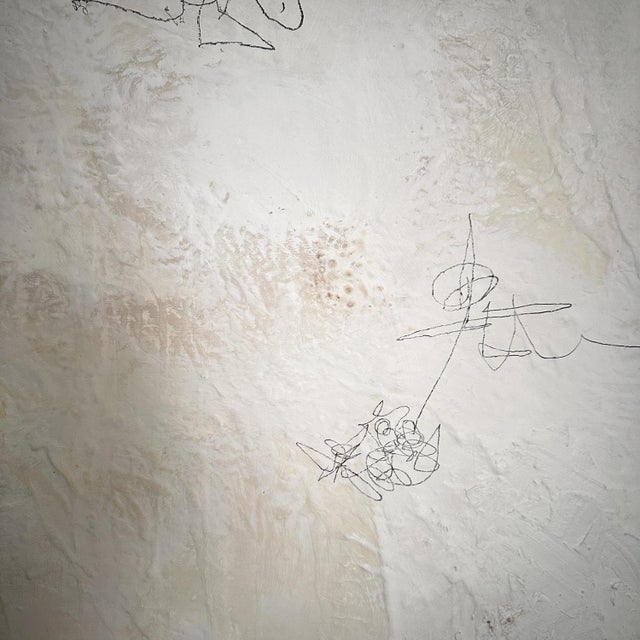 This contemporary abstract painting in black and white by Felix Bachmann, created in 2025, explores the tension between...