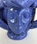 Early 21st Century Sicilian Caltagirone Blue Glazed Ceramic Pottery Figurative Vase, Signed For Sale - Image 5 of 11