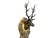 This handcrafted brass deer wall hook blends art and function beautifully. Its detailed antlers and floral base make it...