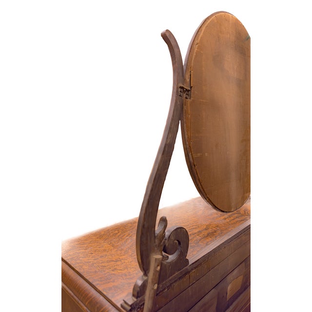 Early 20th Century Marvel Furniture & Co Quarter-Sawn Dresser With Mirror For Sale - Image 12 of 15