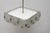 Mid-Century Pendant Lamp in Glass & Chromed Steel from Kamenický Šenov, Czechoslovakia, 1970s For Sale - Image 3 of 15