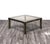 This elegant and linear low square coffee table is an iconic example of interior design from the 1970s, fully reflecting...