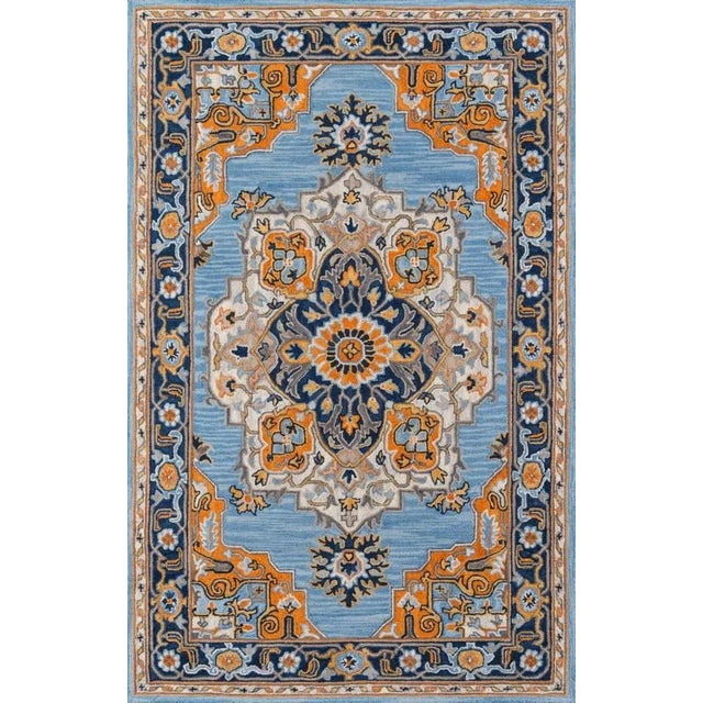 Blue Ibiza Blue Area Rug 5' X 8' For Sale - Image 8 of 8