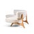 Vladimir Kagan Vladimir Kagan Mid Century Tiger Maple Floating Curve Sofa For Sale - Image 4 of 10