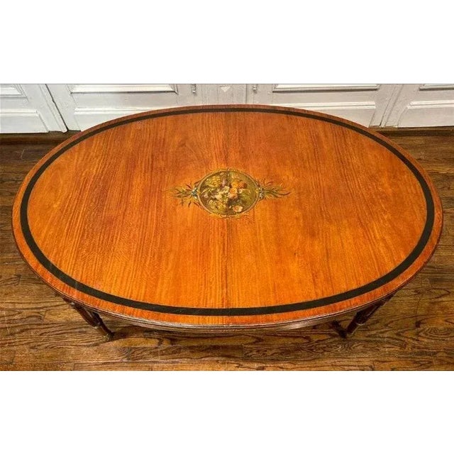Antique English Edwardian Period Adam Style Cocktail Table For Sale In Dallas - Image 6 of 12