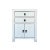 Chinese Distressed Off White 2 Drawers End Table Nightstand For Sale In San Francisco - Image 6 of 6