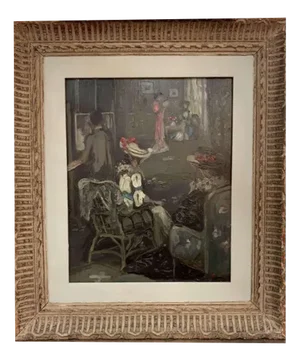 Joseph Terry, The Connoisseurs, 1900s, Oil Painting, Framed