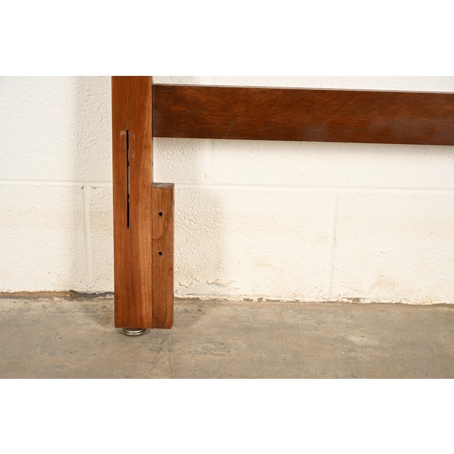 Brown Kindel Furniture French Provincial Louis XV Cherry Wood Full Size Headboard, Circa 1960s For Sale - Image 8 of 9