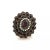 This stunning vintage cluster ring, it is crafted from solid 14k yellow gold with fancy scroll engraving around the shank...