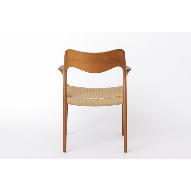 1960s Mid-Century Modern Danish Model 55 Armchair in Teak by Niels Otto (N. O.) Møller for J. L. Møllers, 1950s For Sale - Image 5 of 10
