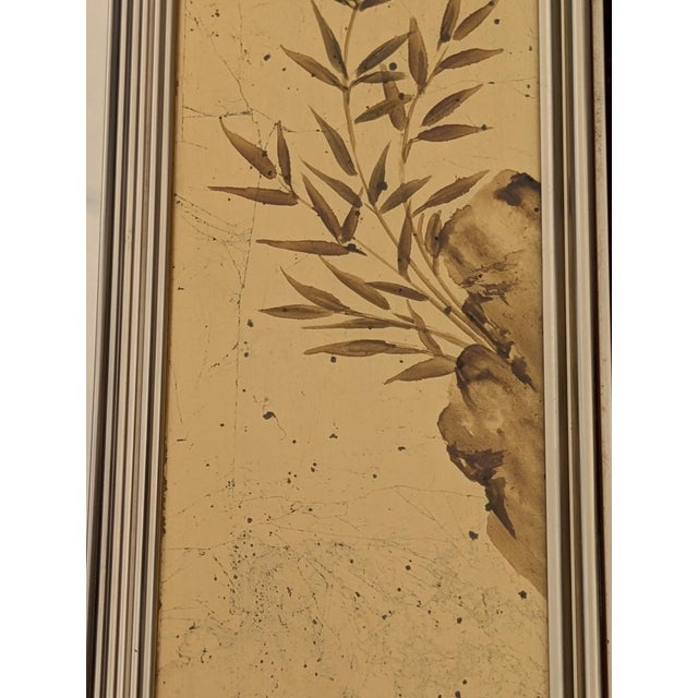 Gold LaBarge Hand-Painted Chinoiserie Églomisé Wall Mirror, Model No. 1045 For Sale - Image 8 of 11